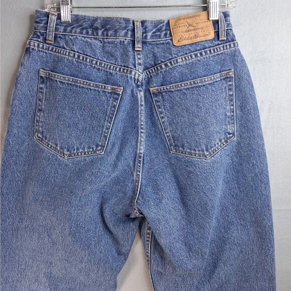 Eddie Bauer Mom Blue Jeans Women's 12 100% Cotton Hi-Rise Denim Vintage - Picture 8 of 13